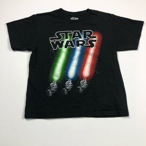 Boys youth m glow in the dark Star Wars shirt